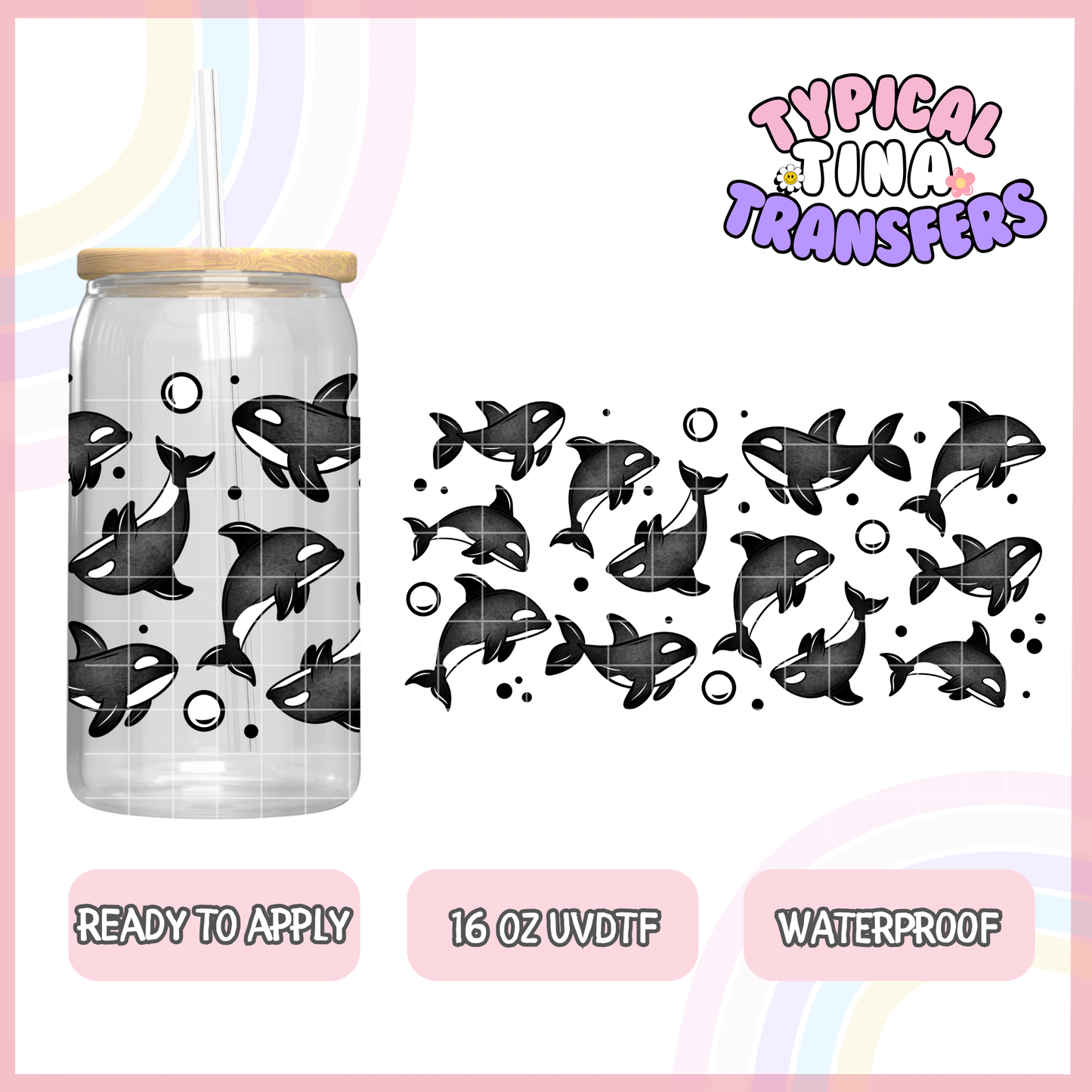 UVDTF #8066 | 16oz UVDTF Wrap | POD