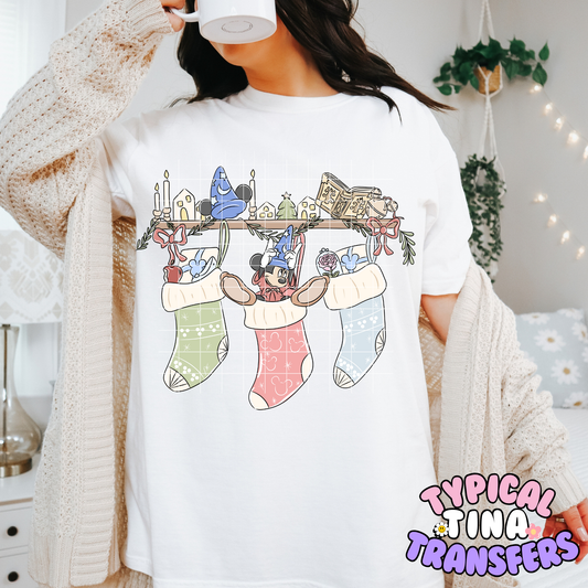 Sorcerer Mouse Christmas Shelf | DTF Transfer | POD