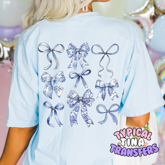 Floral Pattern Ribbons | DTF Screen Print | POD