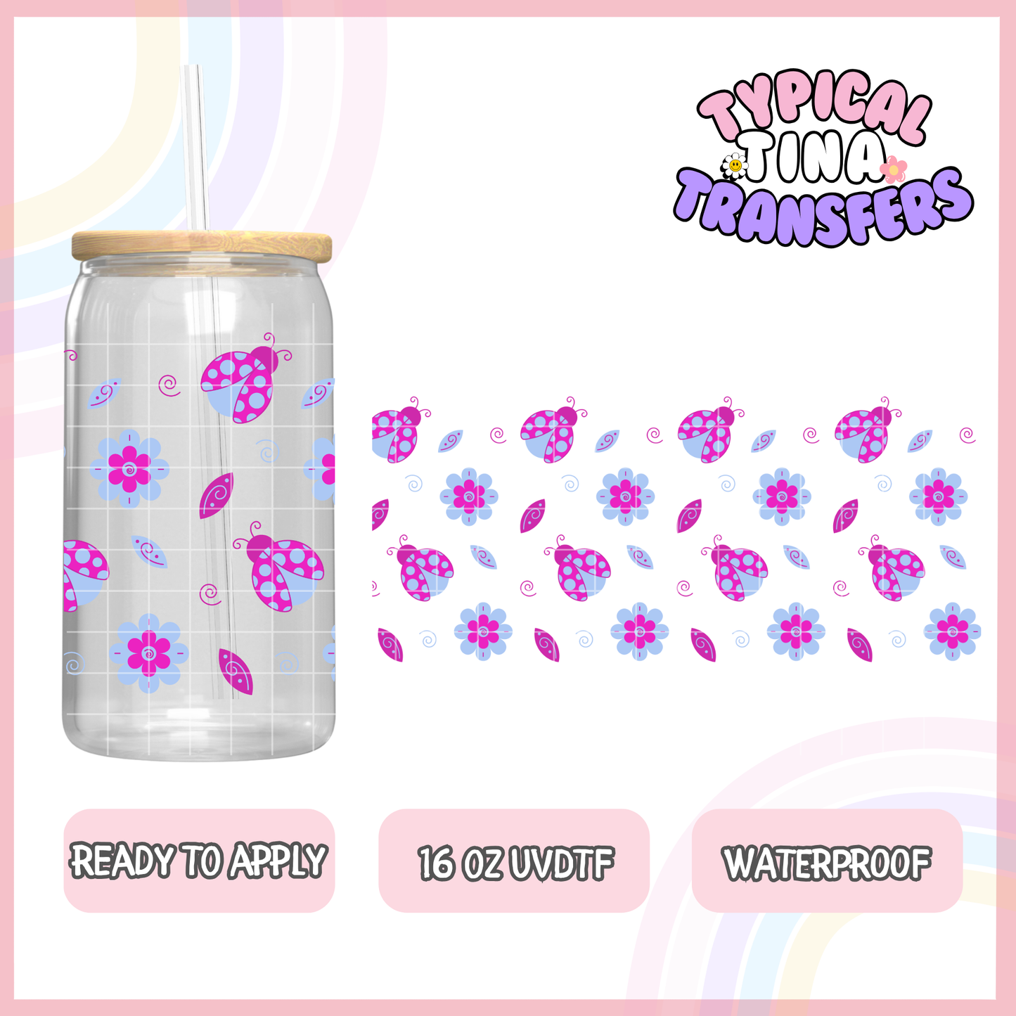 UVDTF #8156 | 16oz UVDTF Wrap | POD