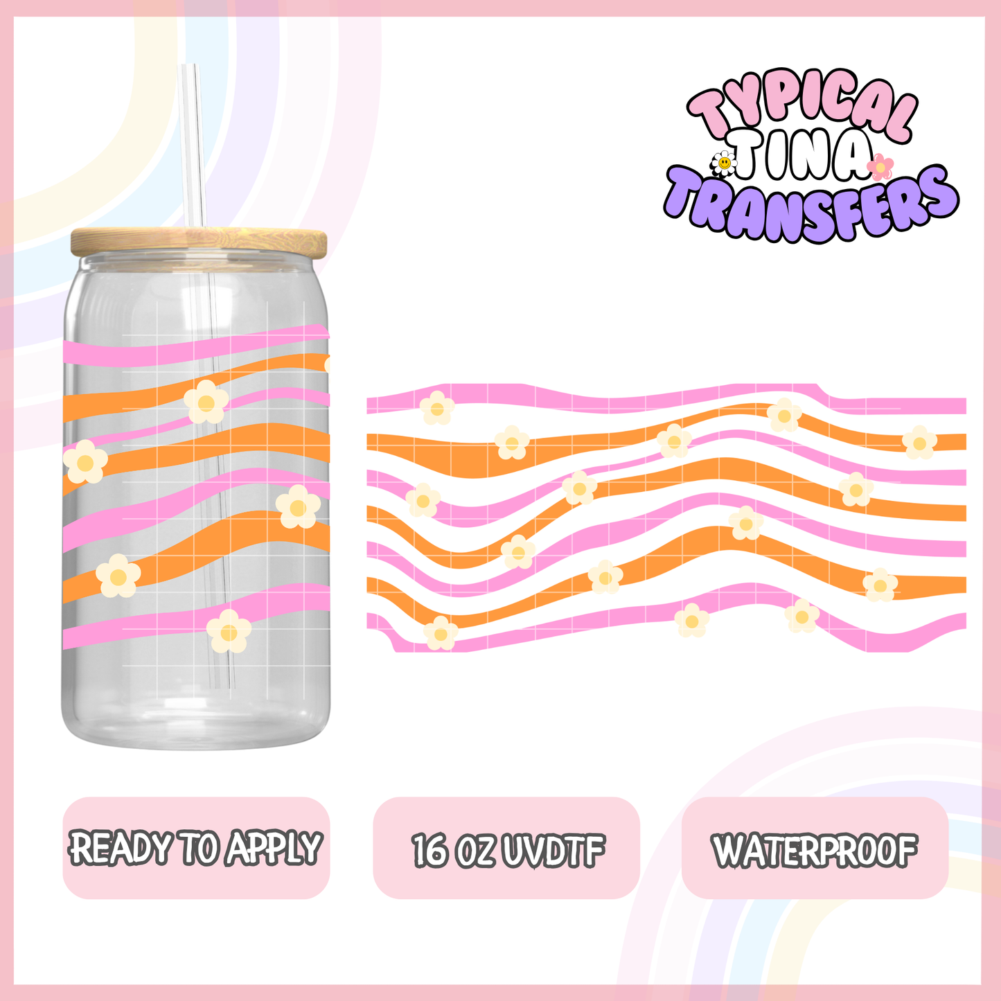 UVDTF #8725 | 16oz UVDTF Wrap | POD