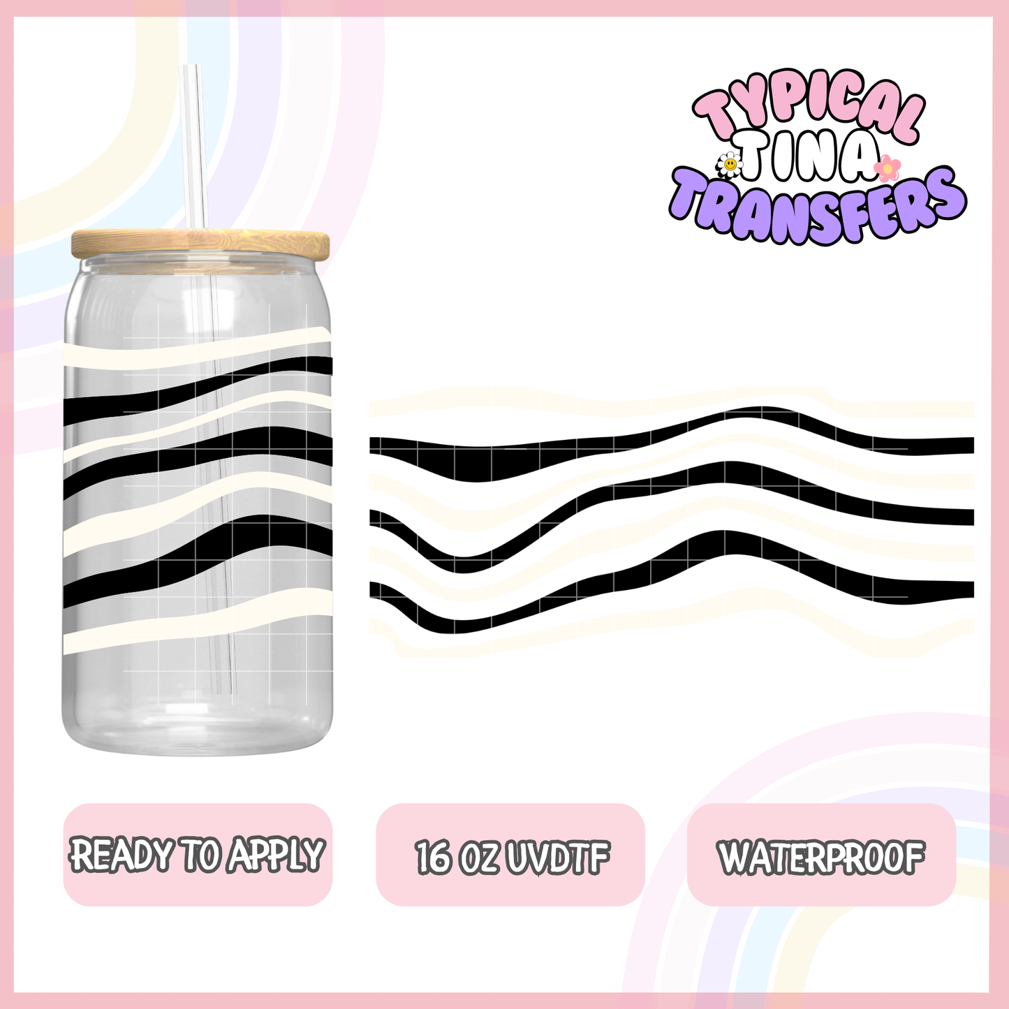 UVDTF #8727| 16oz UVDTF Wrap | POD