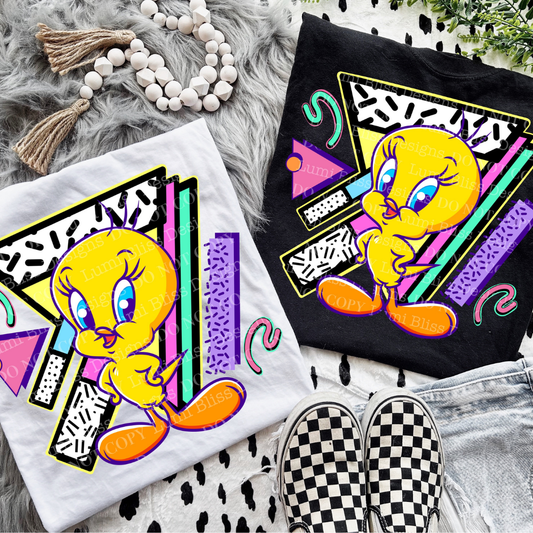 Cute Bird 90's | DTF Screen Print | POD