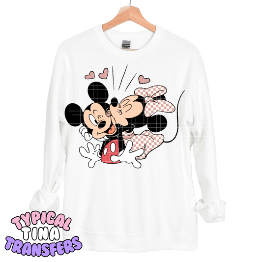 Min Mouse Kiss | DTF Transfers | POD