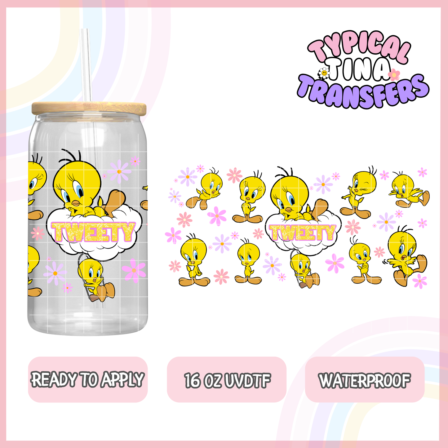 UVDTF #8213 | 16oz UVDTF Wrap | POD