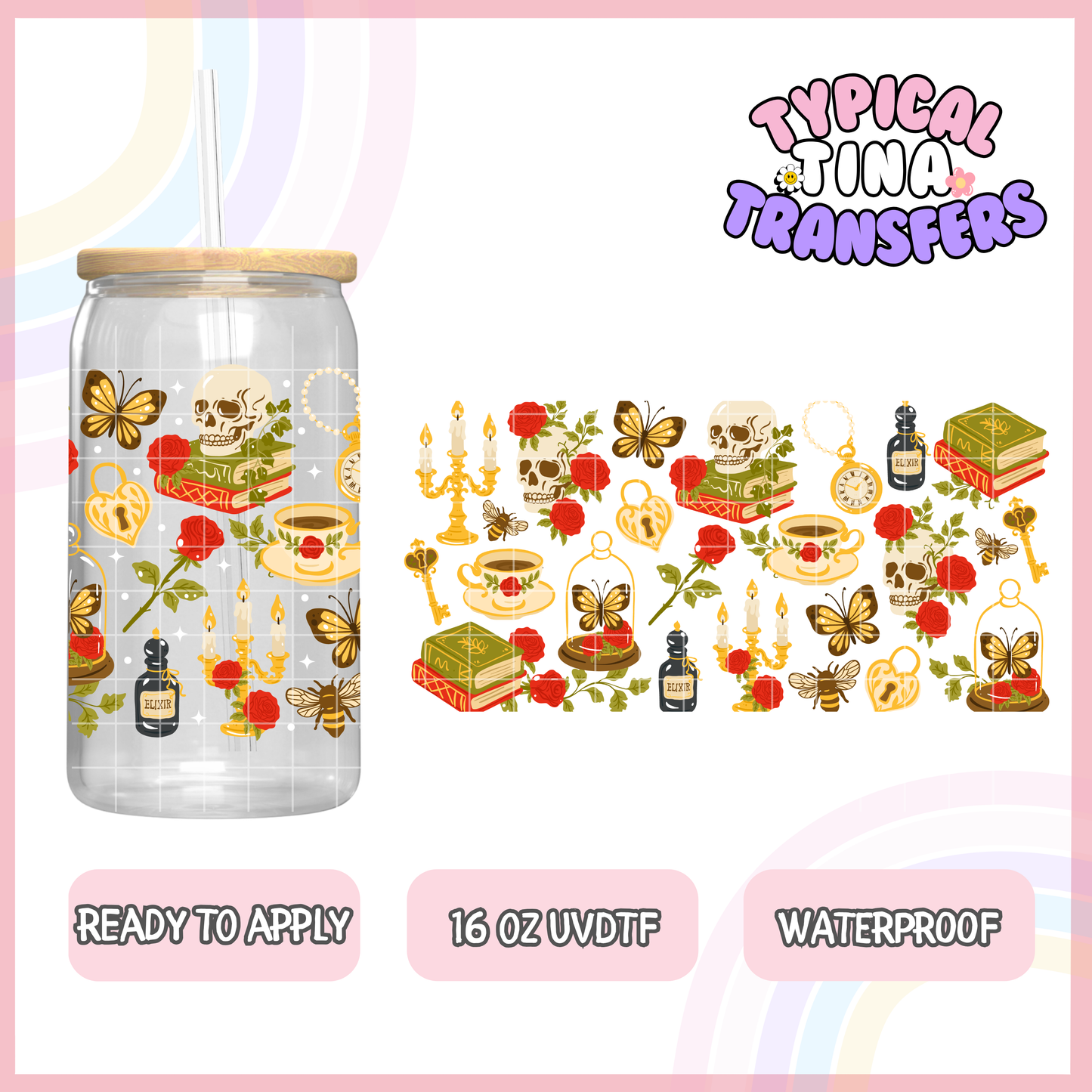 UVDTF #8227 | 16oz UVDTF Wrap | POD