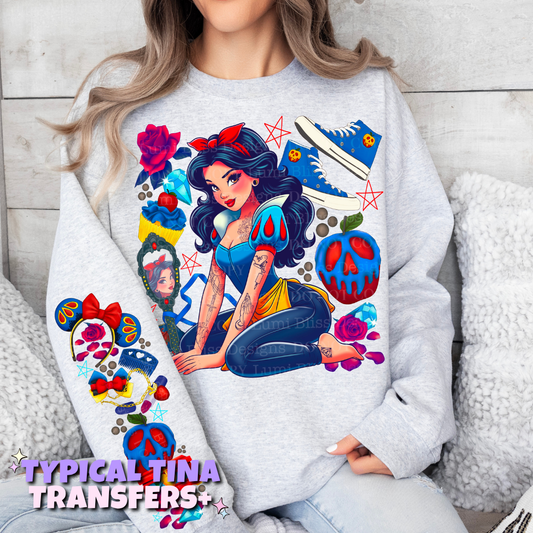 Princess Snow tats | DTF Transfers | POD