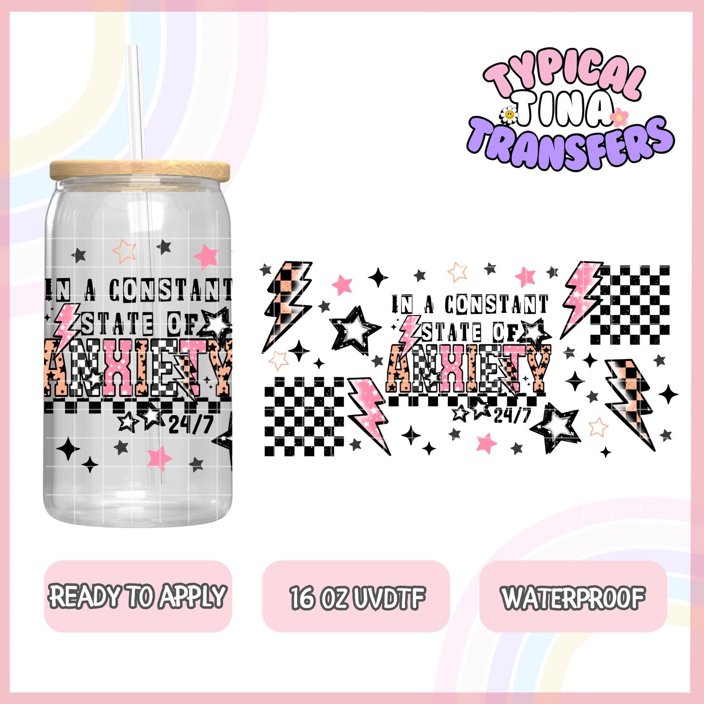 UVDTF #8305 | 16oz UVDTF Wrap | POD