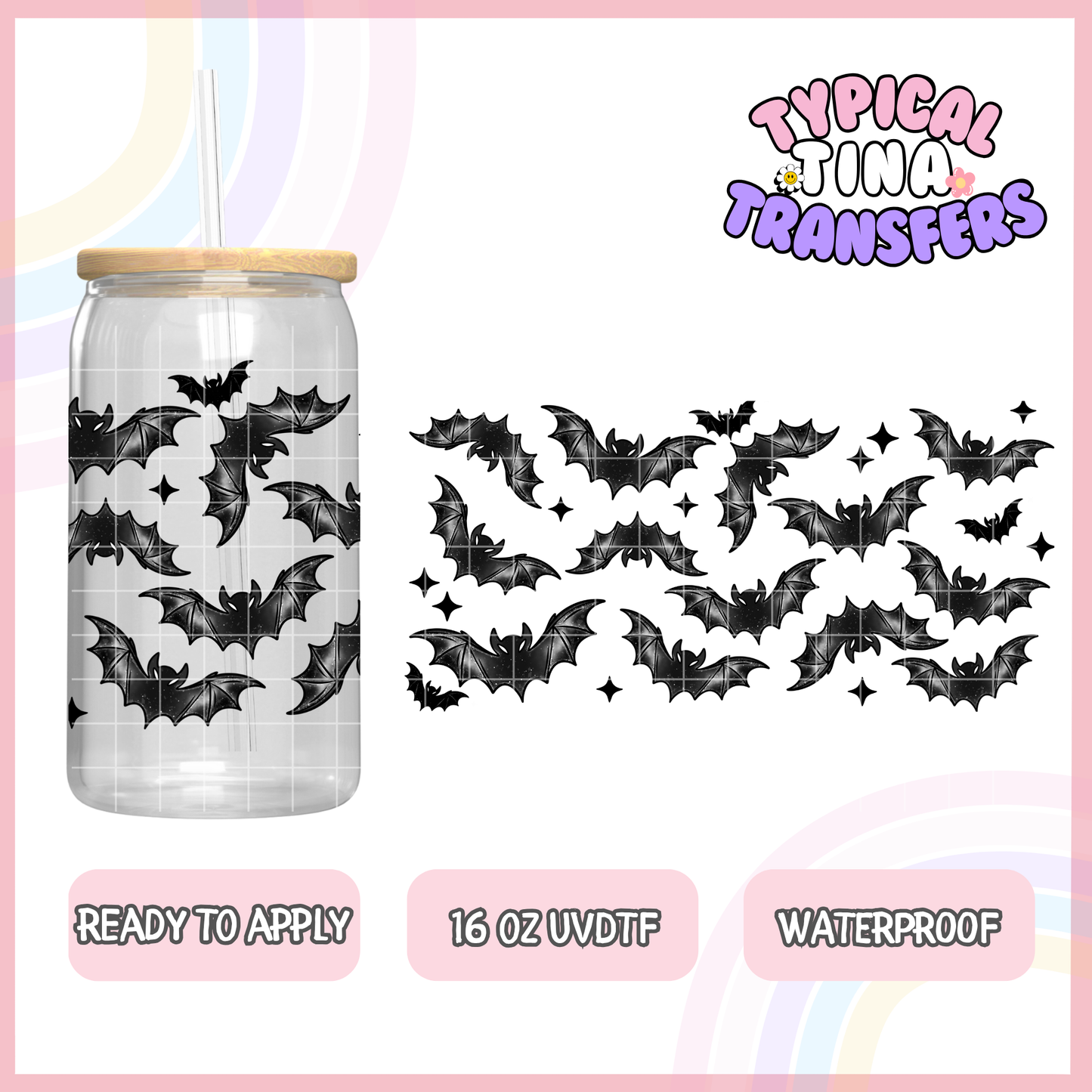 UVDTF #8308 | 16oz UVDTF Wrap | POD