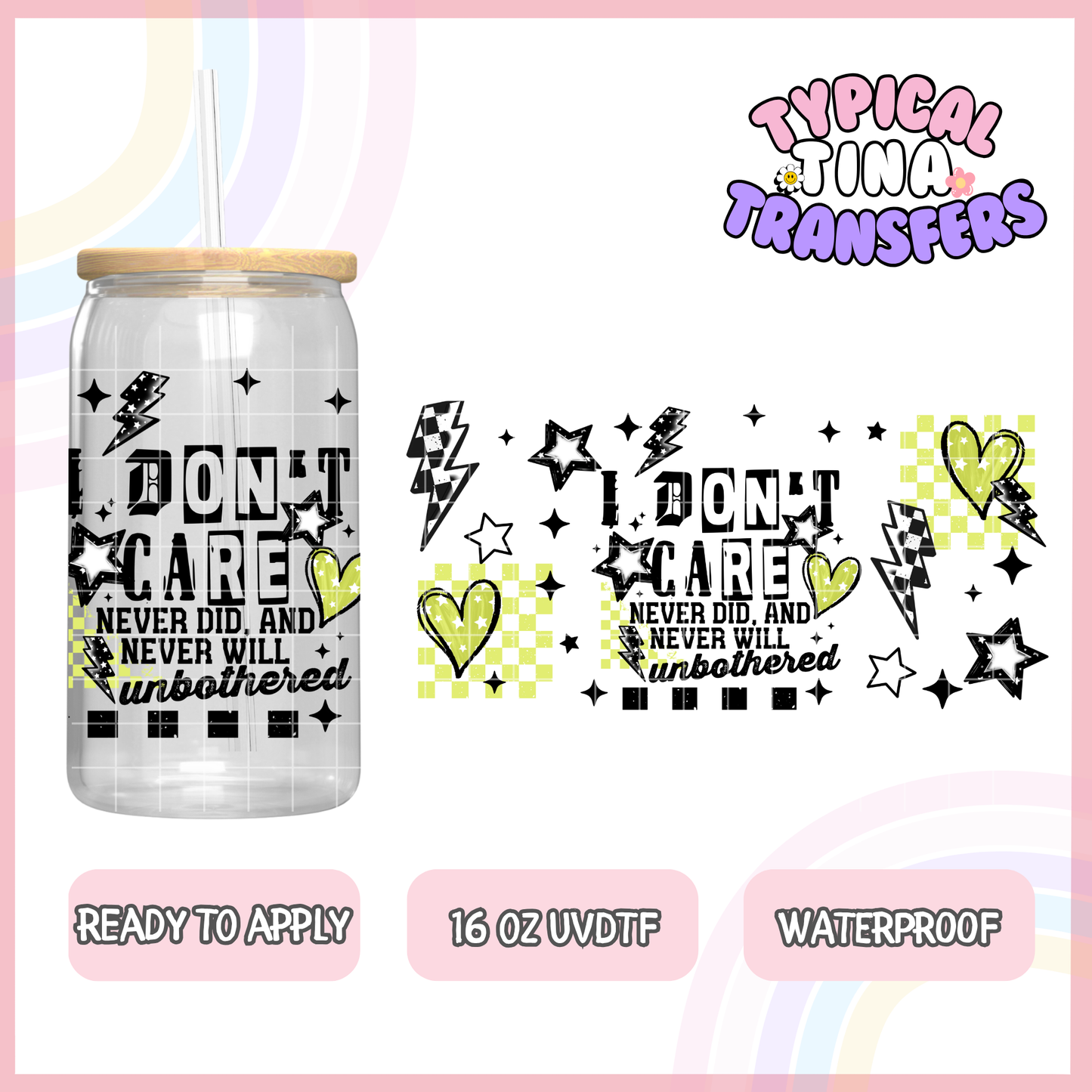 UVDTF #8314 | 16oz UVDTF Wrap | POD