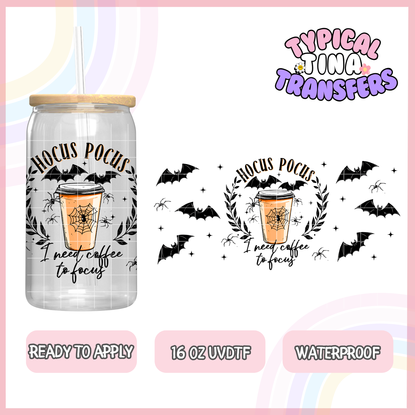 UVDTF #8438 | 16oz UVDTF Wrap | POD