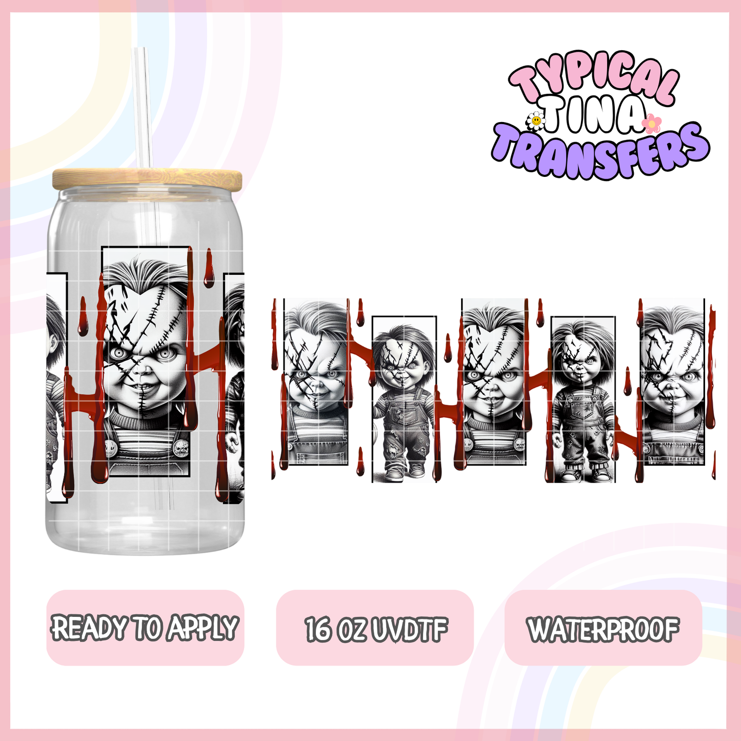 UVDTF #8491-8504 | 16oz UVDTF Wrap | POD - Choose Design