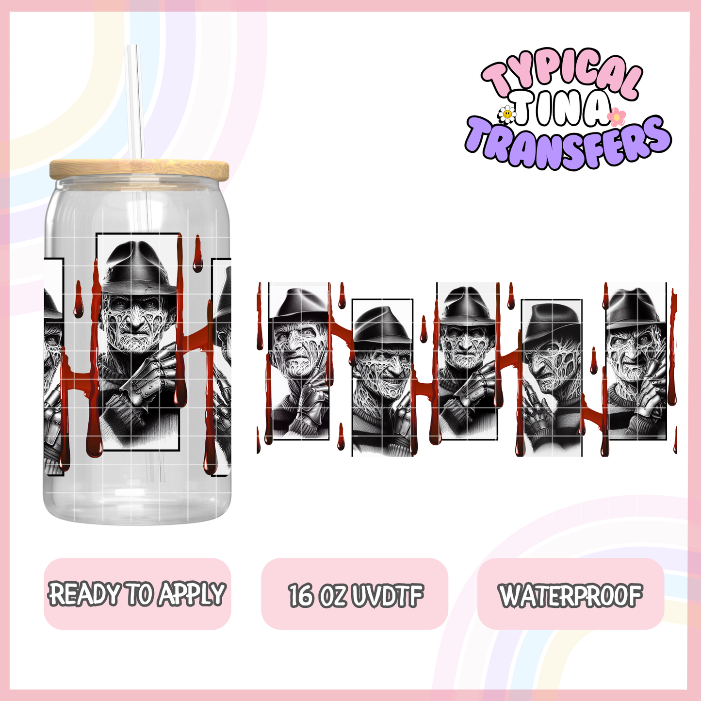 UVDTF #8491-8504 | 16oz UVDTF Wrap | POD - Choose Design