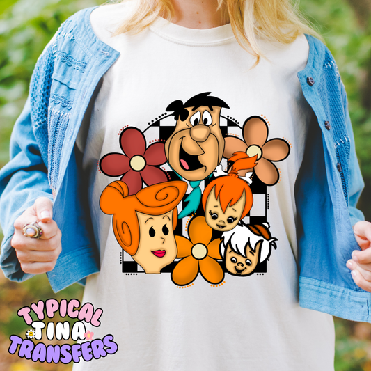 Stoneage Couple | DTF Screen Print | POD