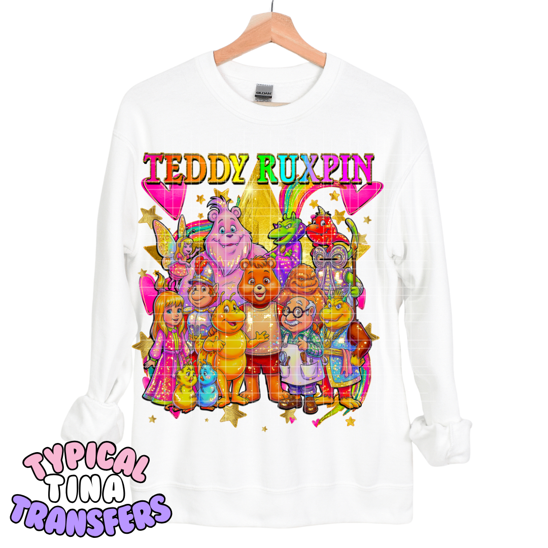 Teddy Rux Rainbow | DTF Transfers | POD