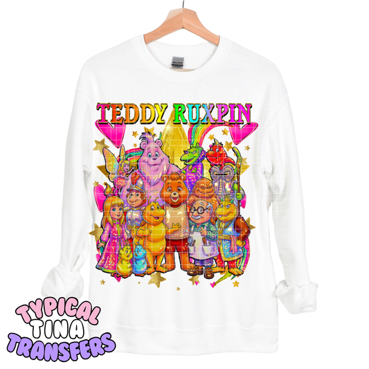 Teddy Rux Rainbow | DTF Transfers | POD