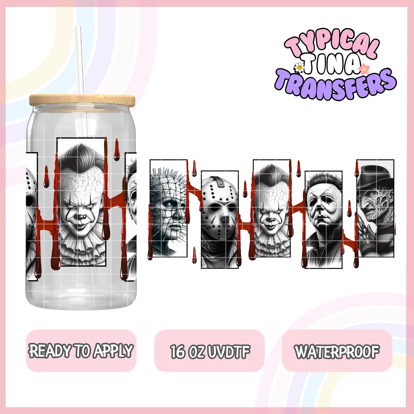 UVDTF #8491-8504 | 16oz UVDTF Wrap | POD - Choose Design