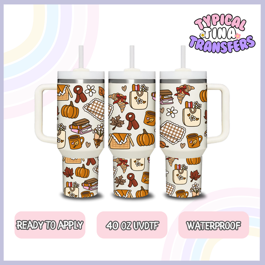 Fall Picnic | 40oz UVDTF Wrap | POD