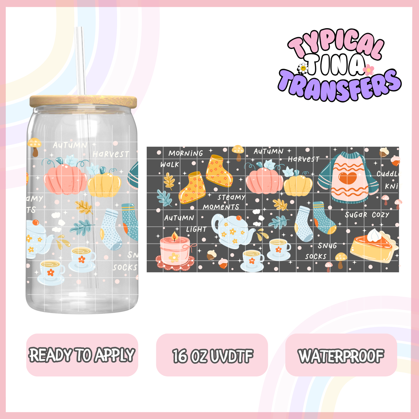 UVDTF #8688 | 16oz UVDTF Wrap | RTS
