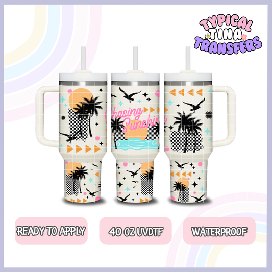 Chasing Summer | 40oz UVDTF Wrap | POD