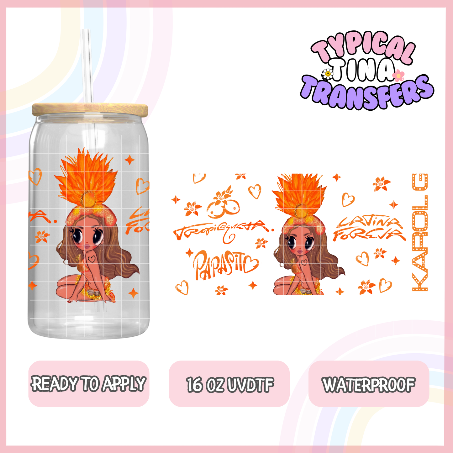 UVDTF #8713 | 16oz UVDTF Wrap | POD