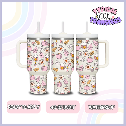 Pastel Fall Vibes | 40oz UVDTF Wrap | POD