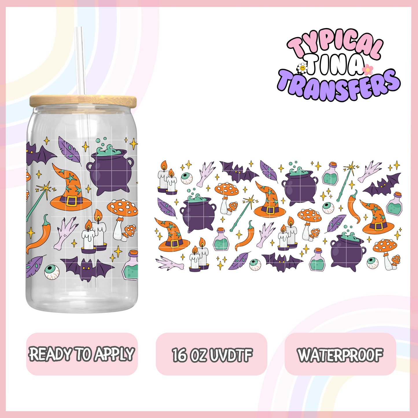 UVDTF #8763 | 16oz UVDTF Wrap | POD