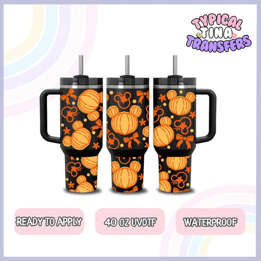 magical mouse pumpkins | 40oz UVDTF Wrap | POD