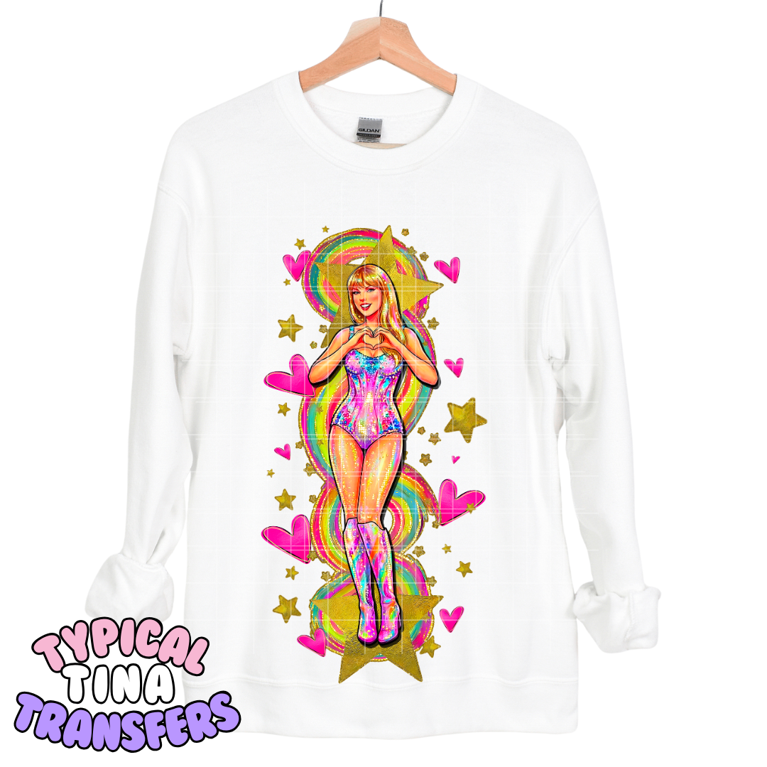 TS singer Rainbow | DTF Transfers | POD