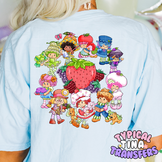 Strawberry friends | DTF Transfer | 11" Adult