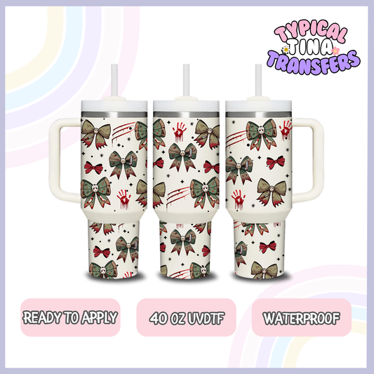 Jason Bows | 40oz UVDTF Wrap | POD