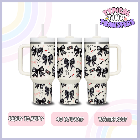 Scream Bows | 40oz UVDTF Wrap | POD