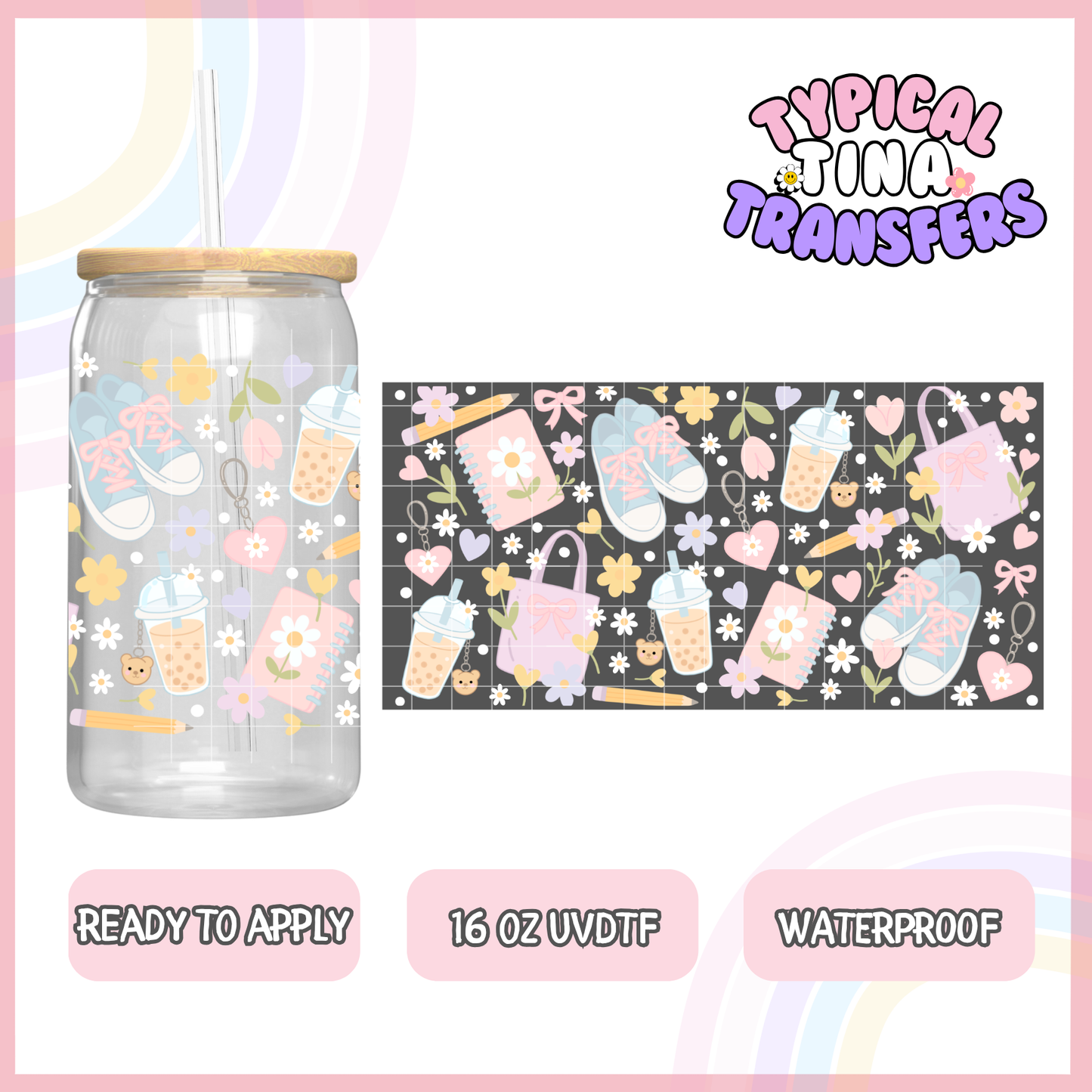 UVDTF #8828 | 16oz UVDTF Wrap | POD