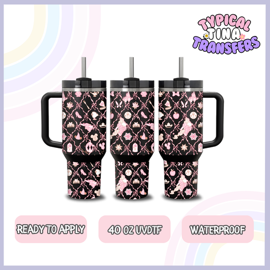 Pink Magical Ribbon | 40oz UVDTF Wrap | POD