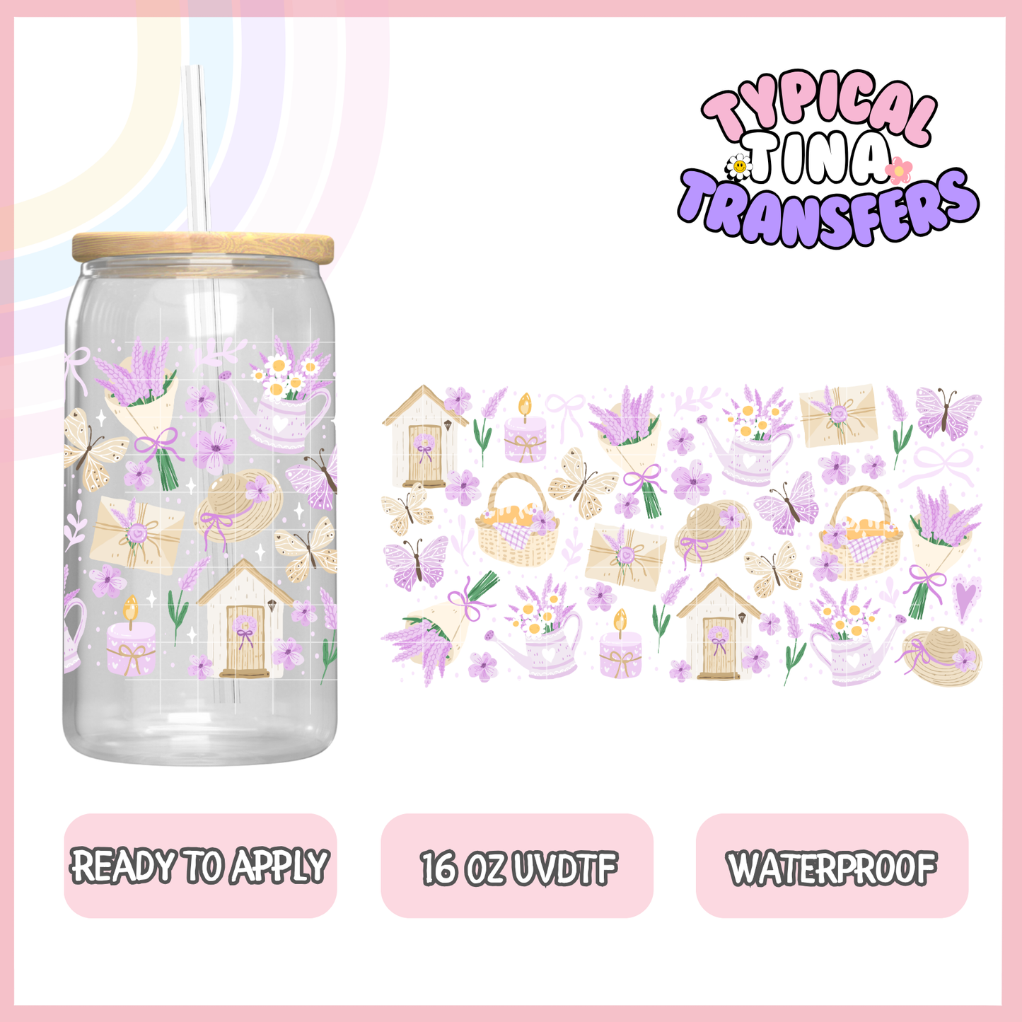 UVDTF #8864 | 16oz UVDTF Wrap | POD