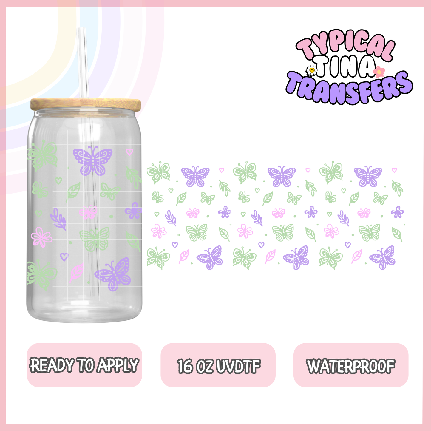 UVDTF #8893 | 16oz UVDTF Wrap | POD