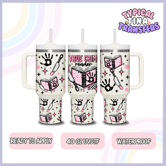 True Crime pink | 40oz UVDTF Wrap