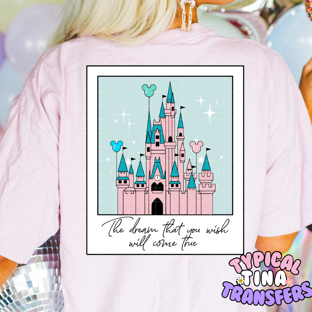 Magic Castle polaroid | DTF Screen Print | POD