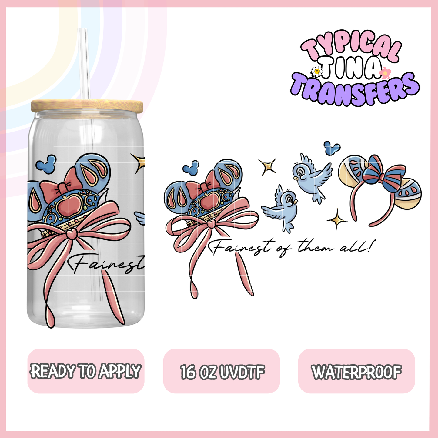 UVDTF #8991 | 16oz UVDTF Wrap | POD