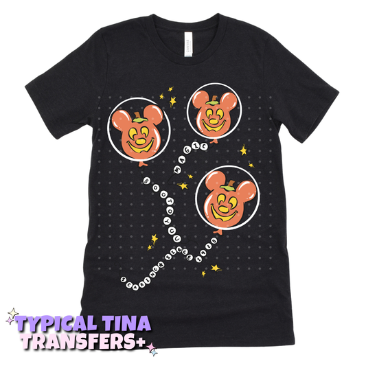 Orange Halloween Balloons | DTF Transfers | POD