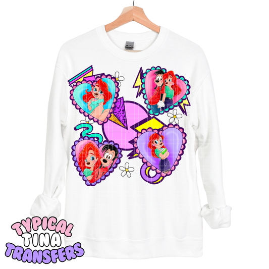 Max and Rox multi hearts | DTF Transfers | POD