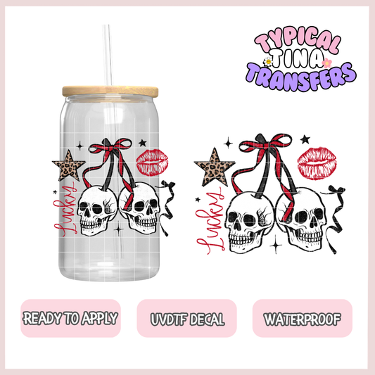 Lucky cherry skulls | UV decals | POD