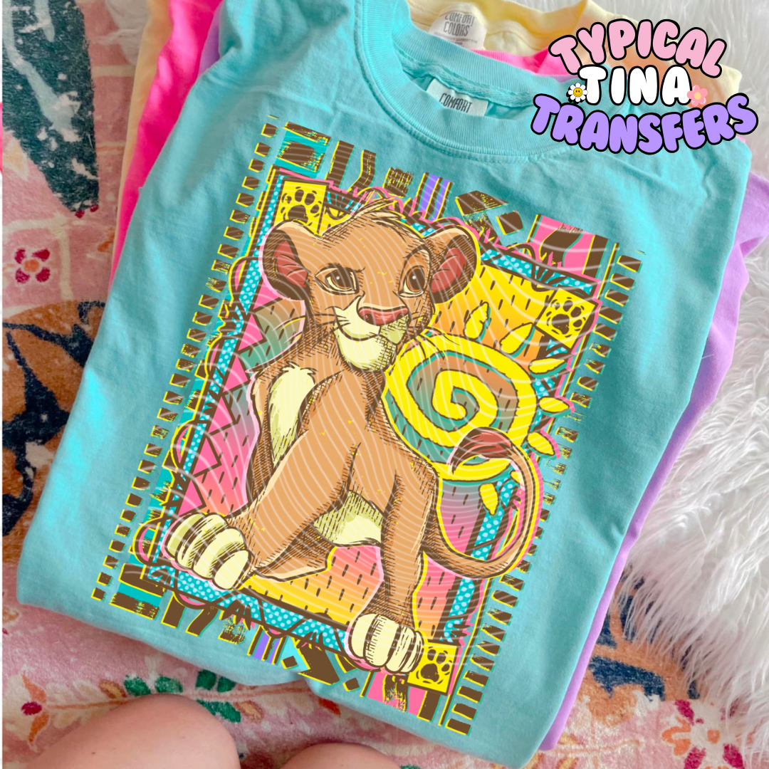 Little Lion 90's  | DTF Screen Print | POD - choose design