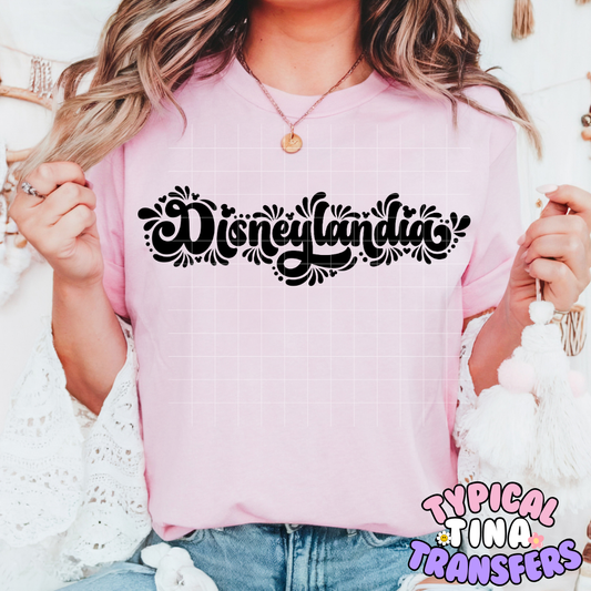 Diz-landia (black) | DTF Screen Print | POD