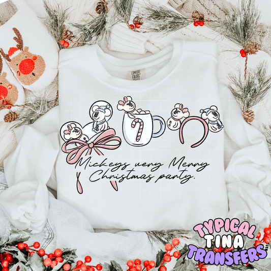 Mick Very merry Christmas Party | DTF Transfer | POD