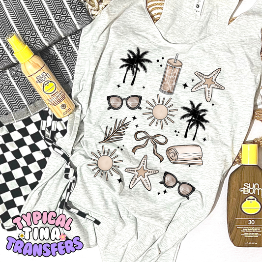 Summer elements neutral | DTF Transfer | POD