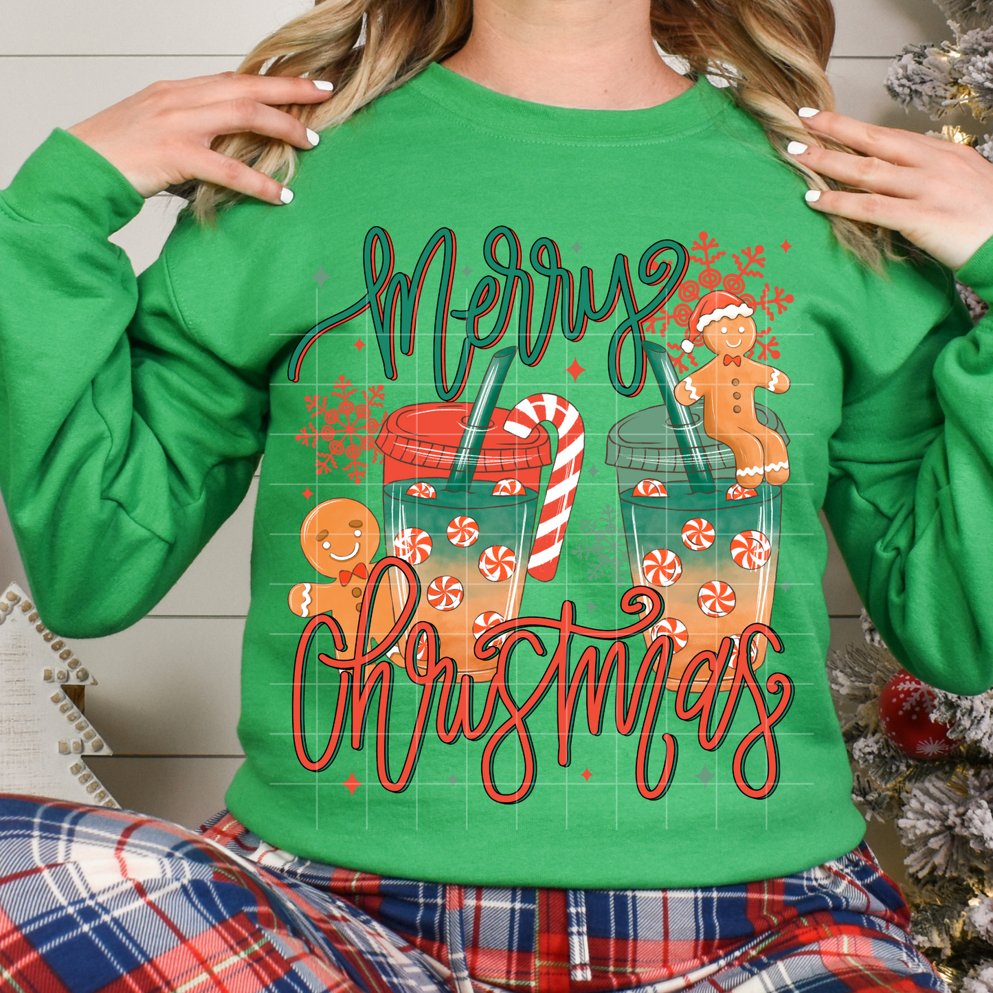 Merry Christmas Peppermint Drinks | DTF Transfer | POD