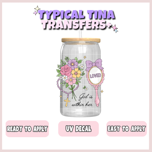 God is with her | UV decals | POD