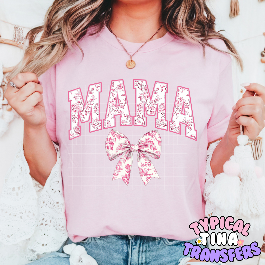 Mama Floral Pattern | Adult 11" DTF Screen Print | POD