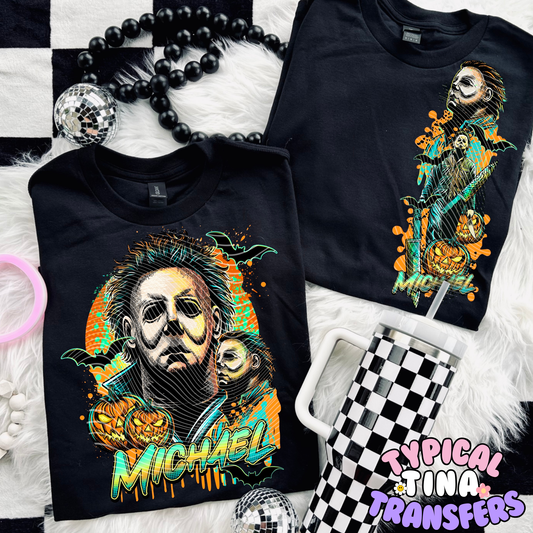 Bold Orange/Yellow Michael | DTF Transfer | POD